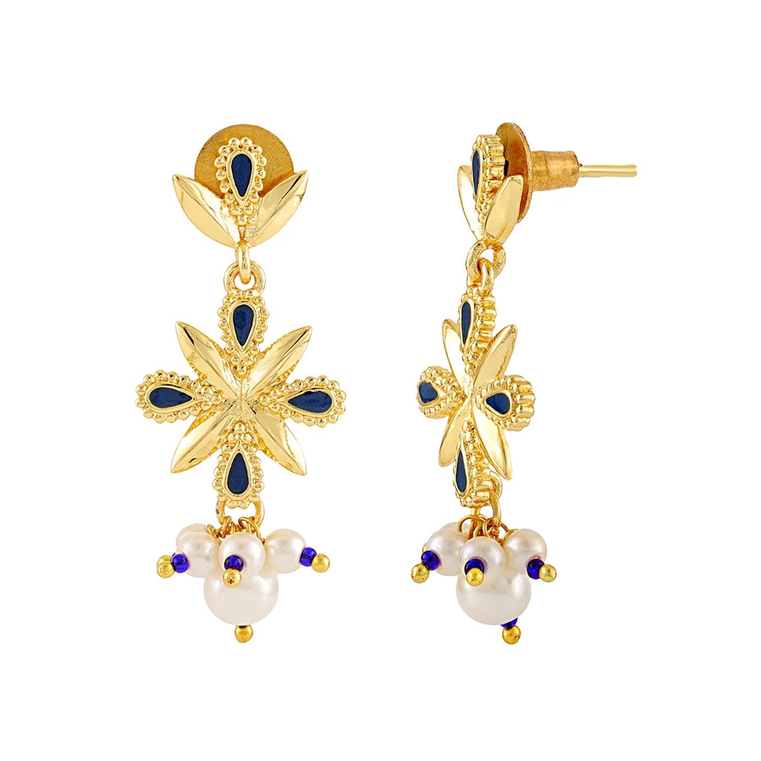 Gota Patti Shahi Guldaasta Necklace Set