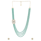Shahi Dwar Jhalar Raani Haar Beaded Necklace Set